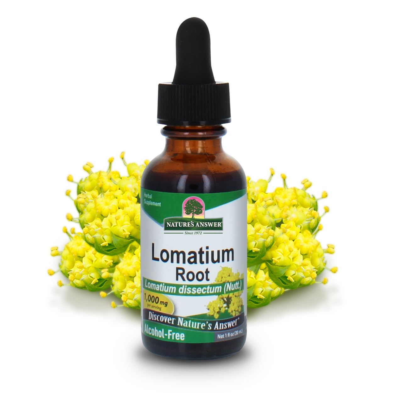 Nature's Answer Lomatium Root Extract front view packaging