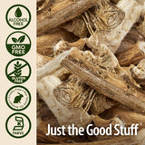 Nature's Answer Marshmallow Root Extract bottle on a wooden surface
