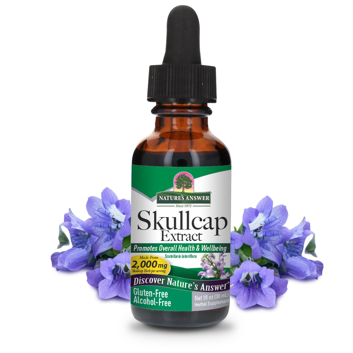 Nature's Answer Skullcap Liquid Extract 1 Ounce front view