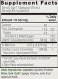 Nature's Answer UT Answer Cranberry D-Mannose Supplement label close-up