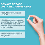 Nature's Base Probiotics 70 Billion CFUs side view of bottle