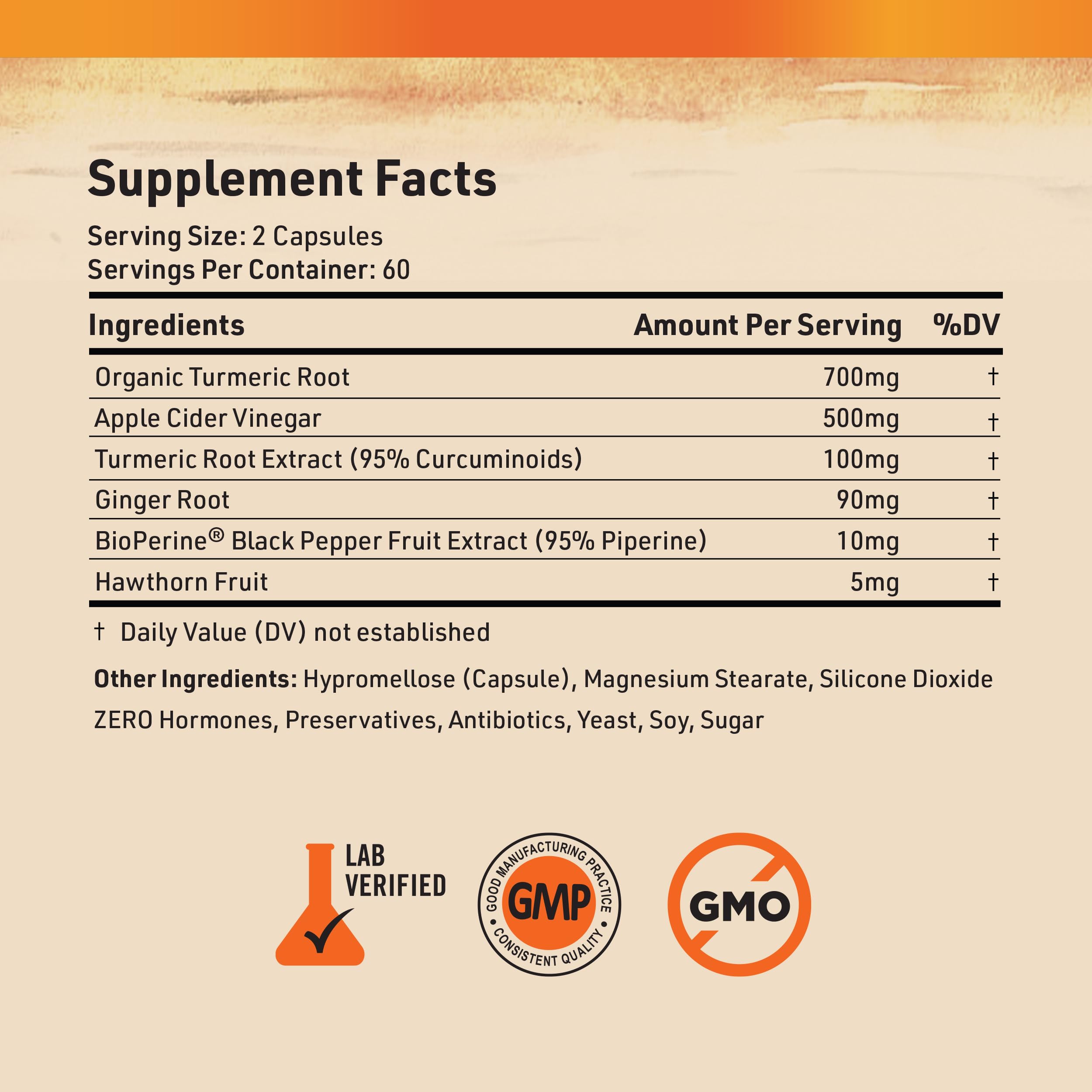 Nature's Base Turmeric Supplement with a measuring spoon on a kitchen counter