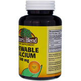 Nature's Blend Chewable Calcium Tablets nutritional information