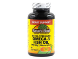 Nature's Blend Fish Oil 1760mg Omega 3 softgels front view