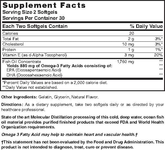 Nature's Blend Fish Oil 60 softgels packaging