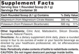 Nature's Blend Magnesium Fizz-Plus powder in a glass with water