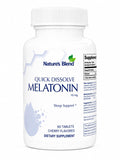 Nature's Blend Melatonin 10mg Quick Dissolve Cherry Tablets front view