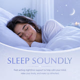 Nature's Blend Melatonin Cherry Tablets on a bedside table