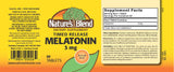 Nature's Blend Melatonin Sleep Tablets showing tablet form