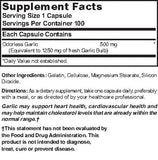 Nature's Blend Odorless Garlic Supplement 82g packaging