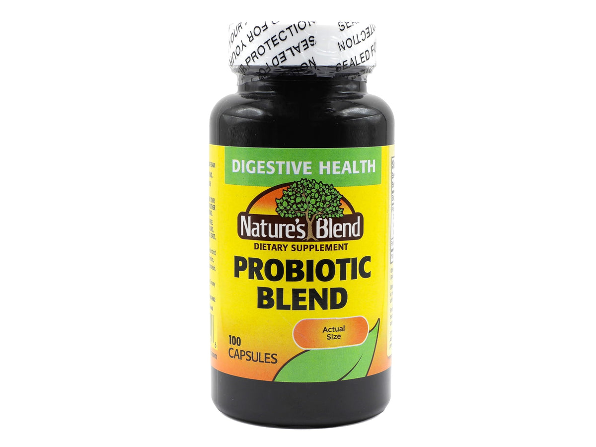 Nature's Blend Probiotic Blend 100 Capsules front view