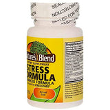 Nature's Blend Stress Formula nutritional supplement back view