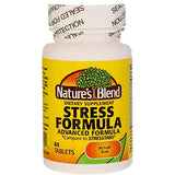 Nature's Blend Stress Formula nutritional supplement side view