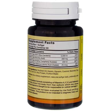 Nature's Blend Super Antioxidant Aces softgel with a meal