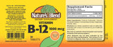 Nature's Blend Vitamin B12 Tablets 1000 mcg bottle with 50 tablets