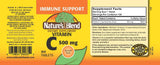 Nature's Blend Vitamin C Tablets side view showing tablet size