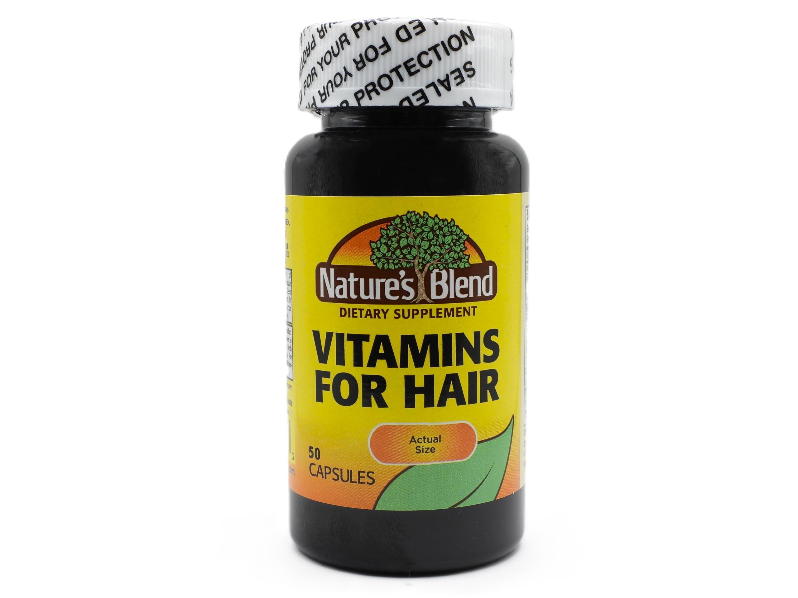 Nature's Blend Vitamins For Hair Capsules 50 count front view