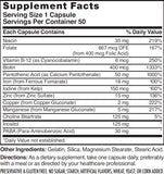 Nature's Blend Vitamins For Hair Capsules on a wooden surface