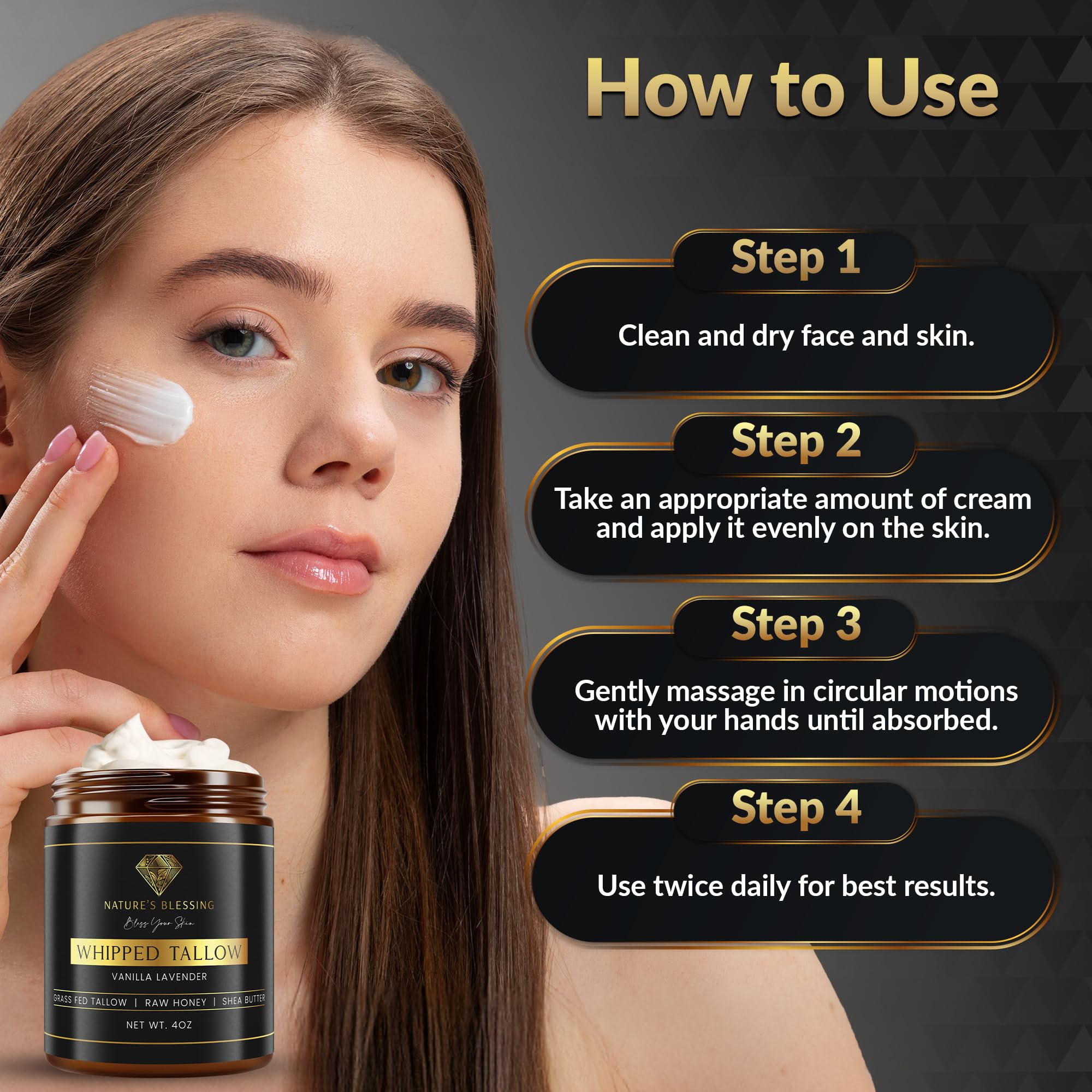Nature's Blessing Collagen Cream 209g in a bathroom setting