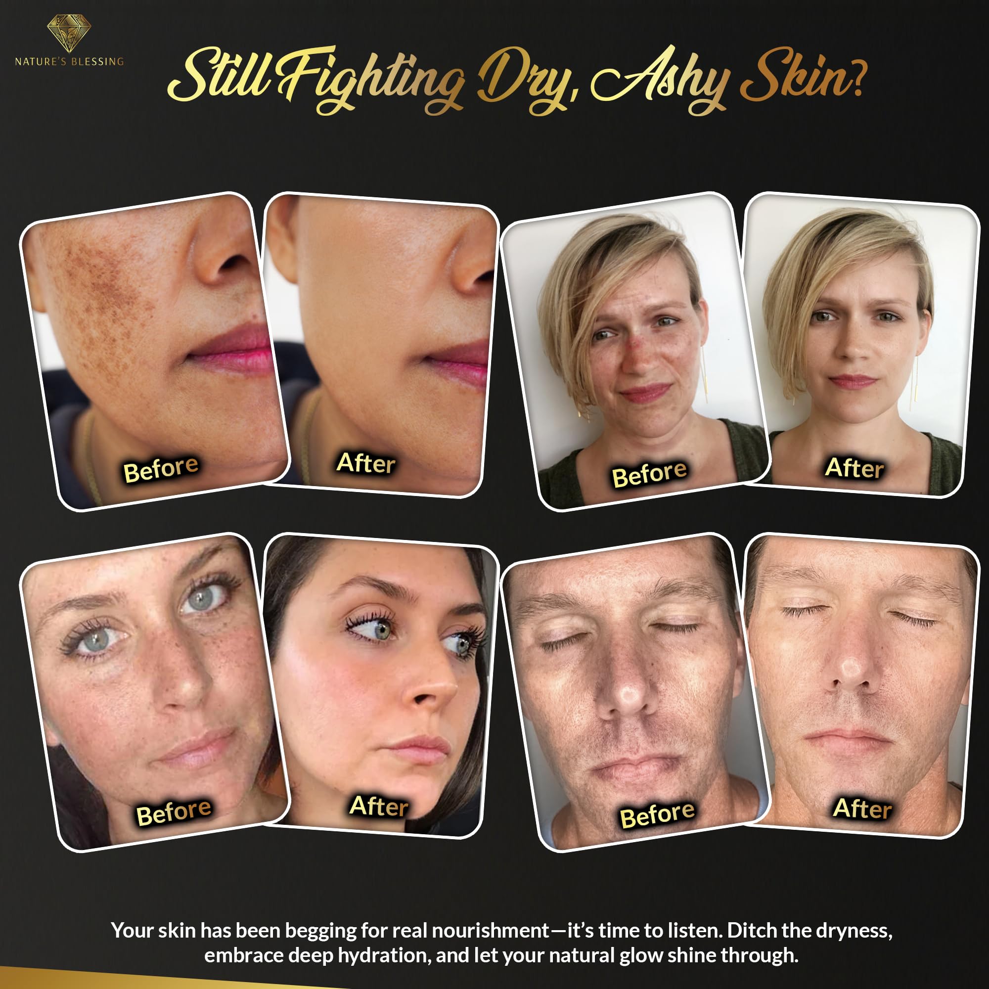 Nature's Blessing Collagen Cream 209g on a wooden surface