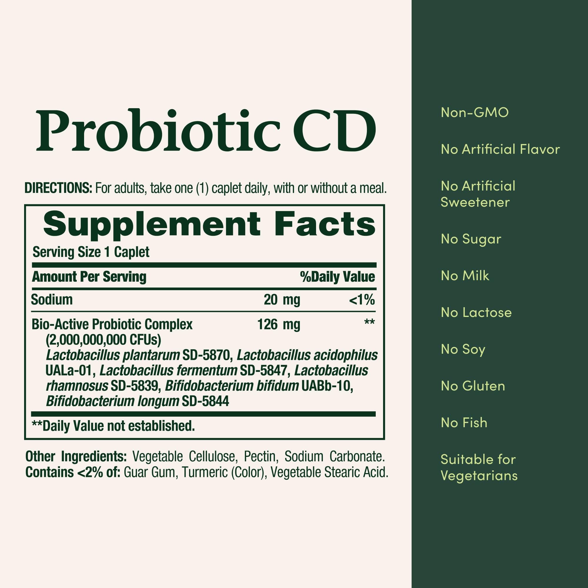 Nature's Bounty Acidophilus Probiotic Supplement 60 Tablets close-up of tablet