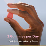 Nature's Bounty Advanced Hair Skin & Nails Gummies showing serving size