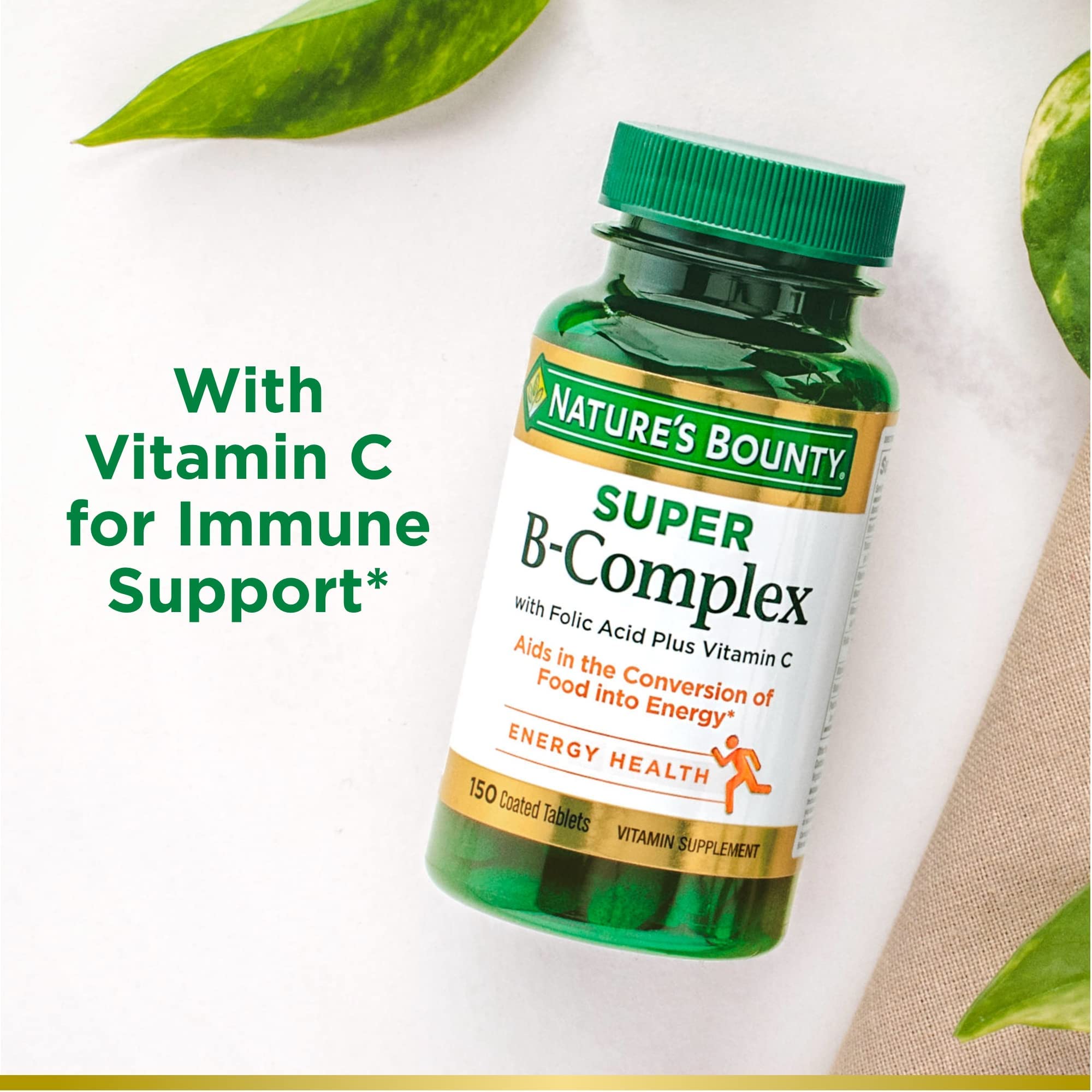 Nature's Bounty B-Complex Vitamins 132g packaging details
