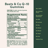 Nature's Bounty Beets & Co Q-10 Gummies on a wooden table