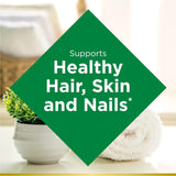 Nature's Bounty Biotin softgels packaging side view