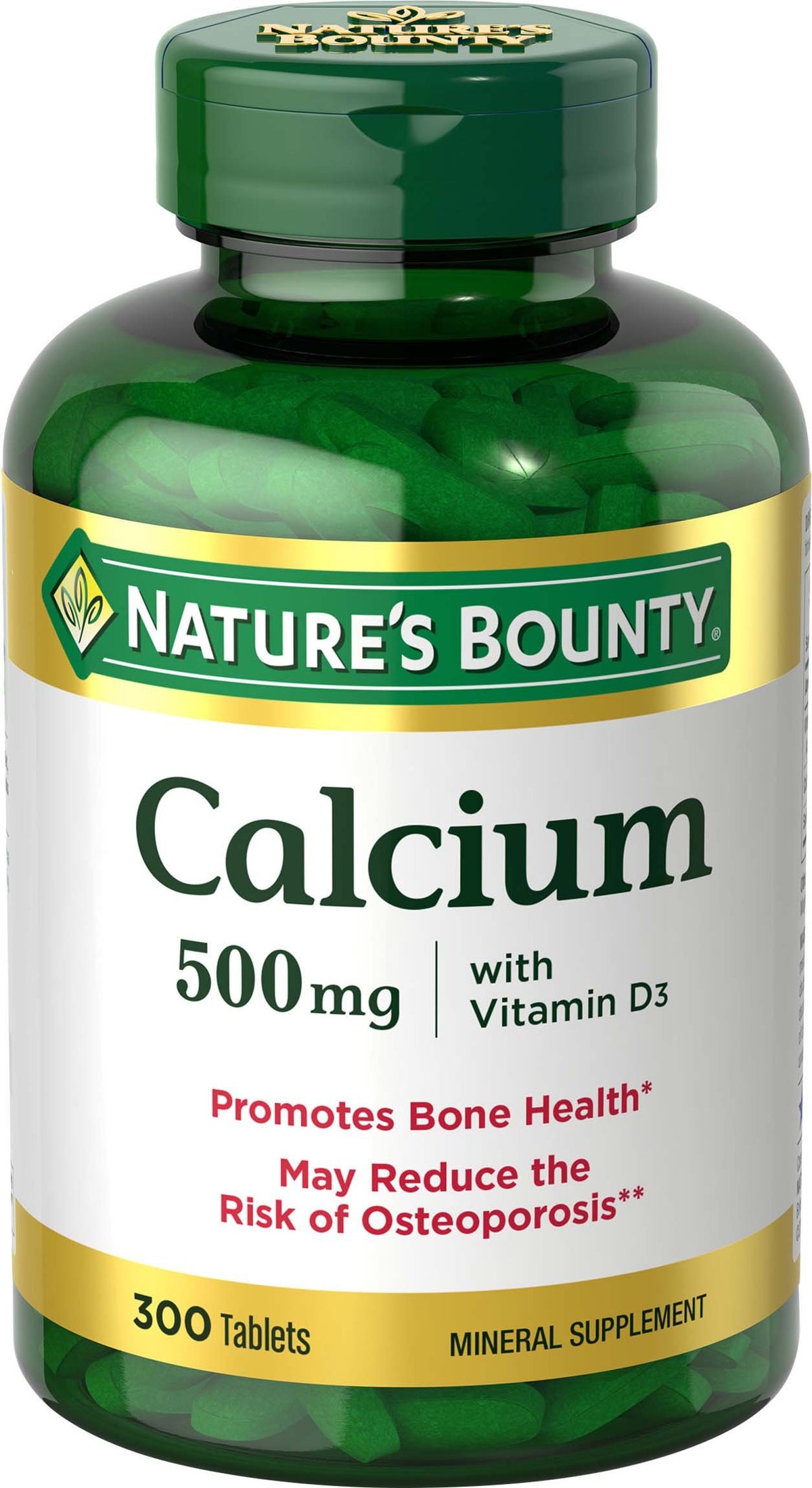 Nature's Bounty Calcium Plus Vitamin D3 Softgels front view