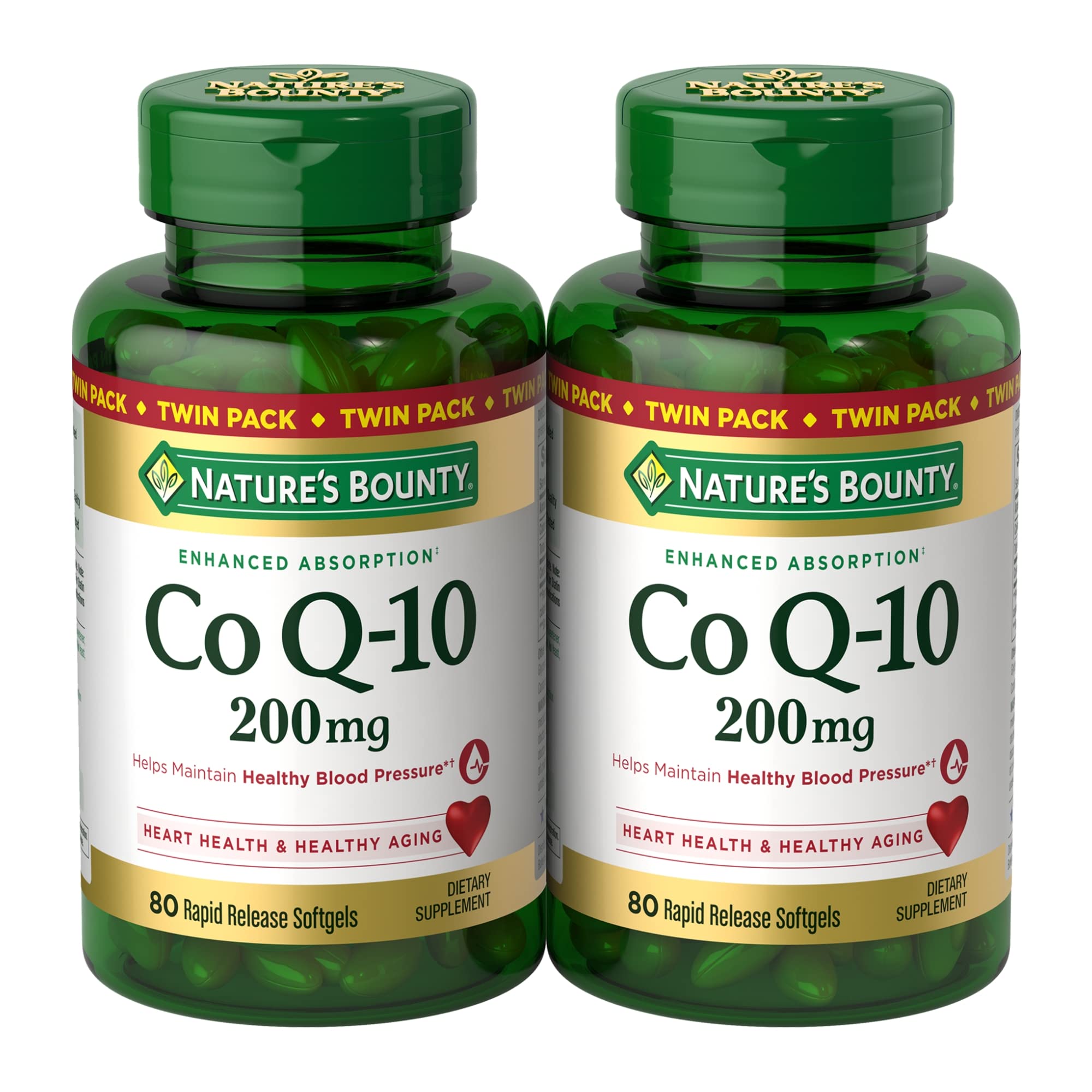 Nature's Bounty CoQ-10 Softgels 200mg front view