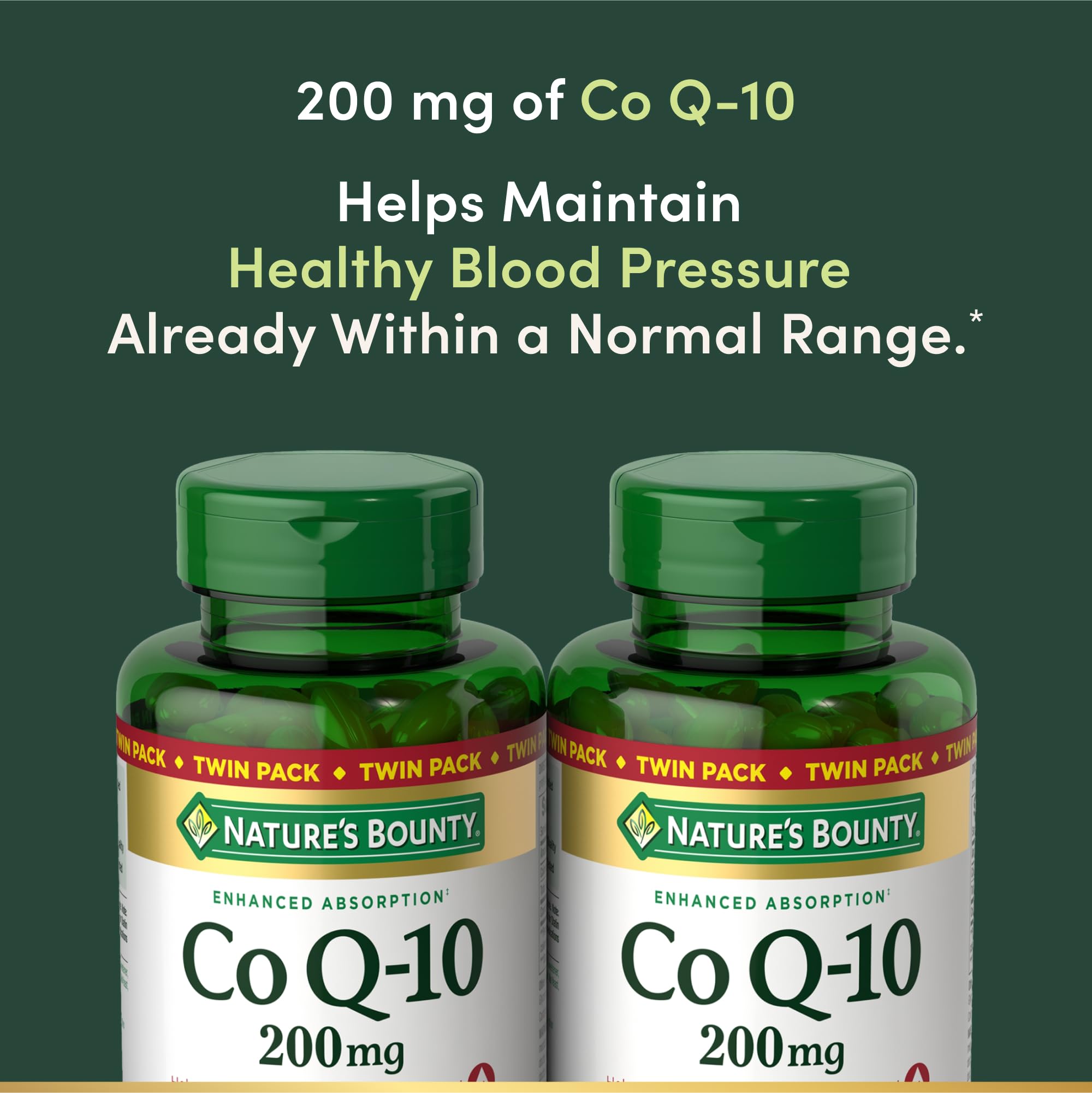 Nature's Bounty CoQ-10 Softgels 200mg packaging