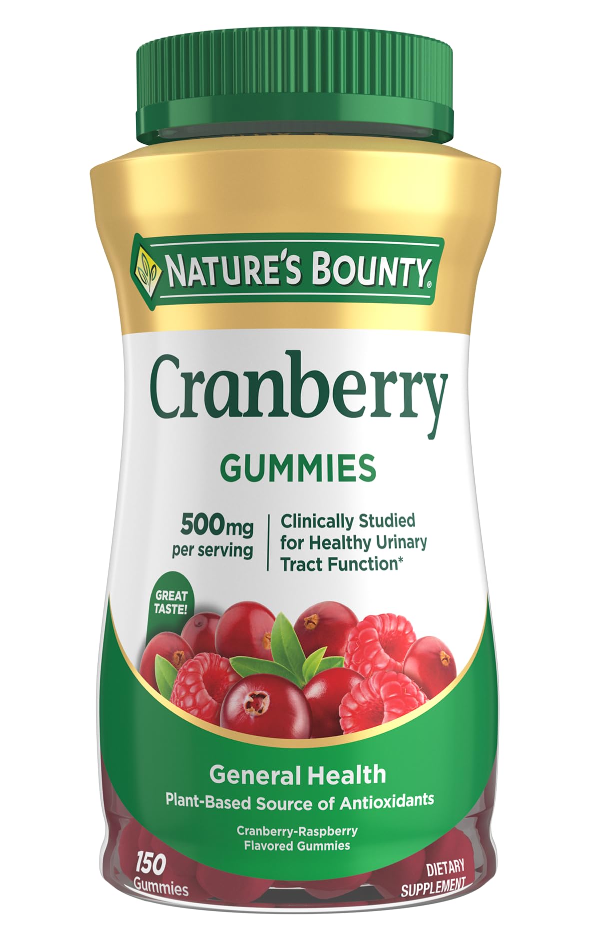 Nature's Bounty Cranberry Gummies 540g front view