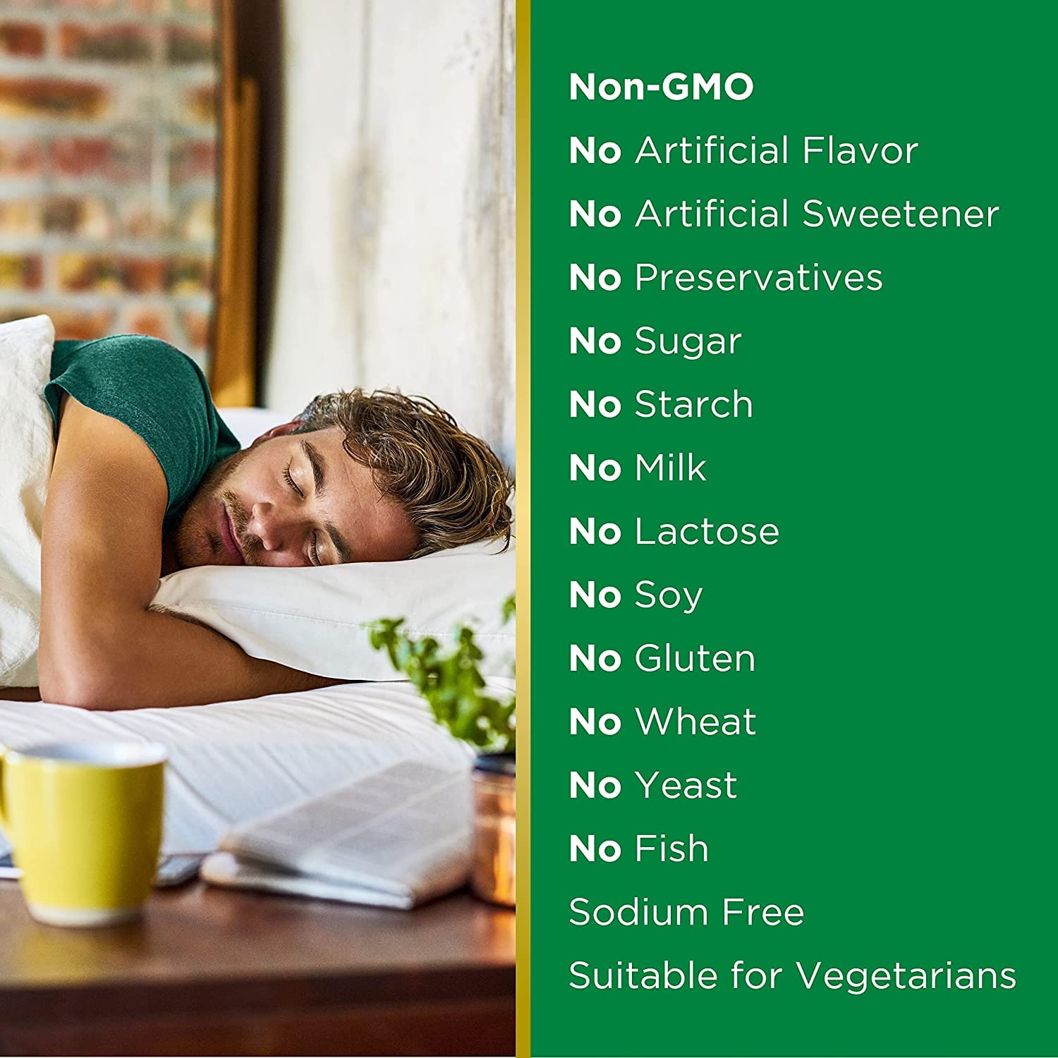 Nature's Bounty Dual Spectrum Melatonin ingredients list on packaging