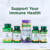 Nature's Bounty Elderberry Gummies ingredients list close-up