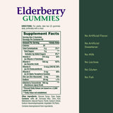 Nature's Bounty Elderberry Gummies on a wooden table with fruits