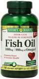 Nature's Bounty Fish Oil 1400 mg 130 Softgels front view