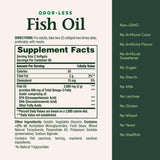 Nature's Bounty Fish Oil Softgels 1000mg on a wooden table