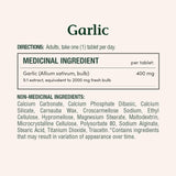 Nature's Bounty Garlic 2000 mg tablets close-up