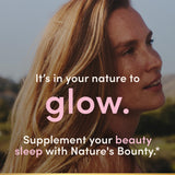 Nature's Bounty Gorgeous Sleep Gummies ingredients list on packaging