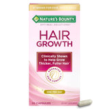 Nature's Bounty Hair Growth Supplement 30 Capsules front view