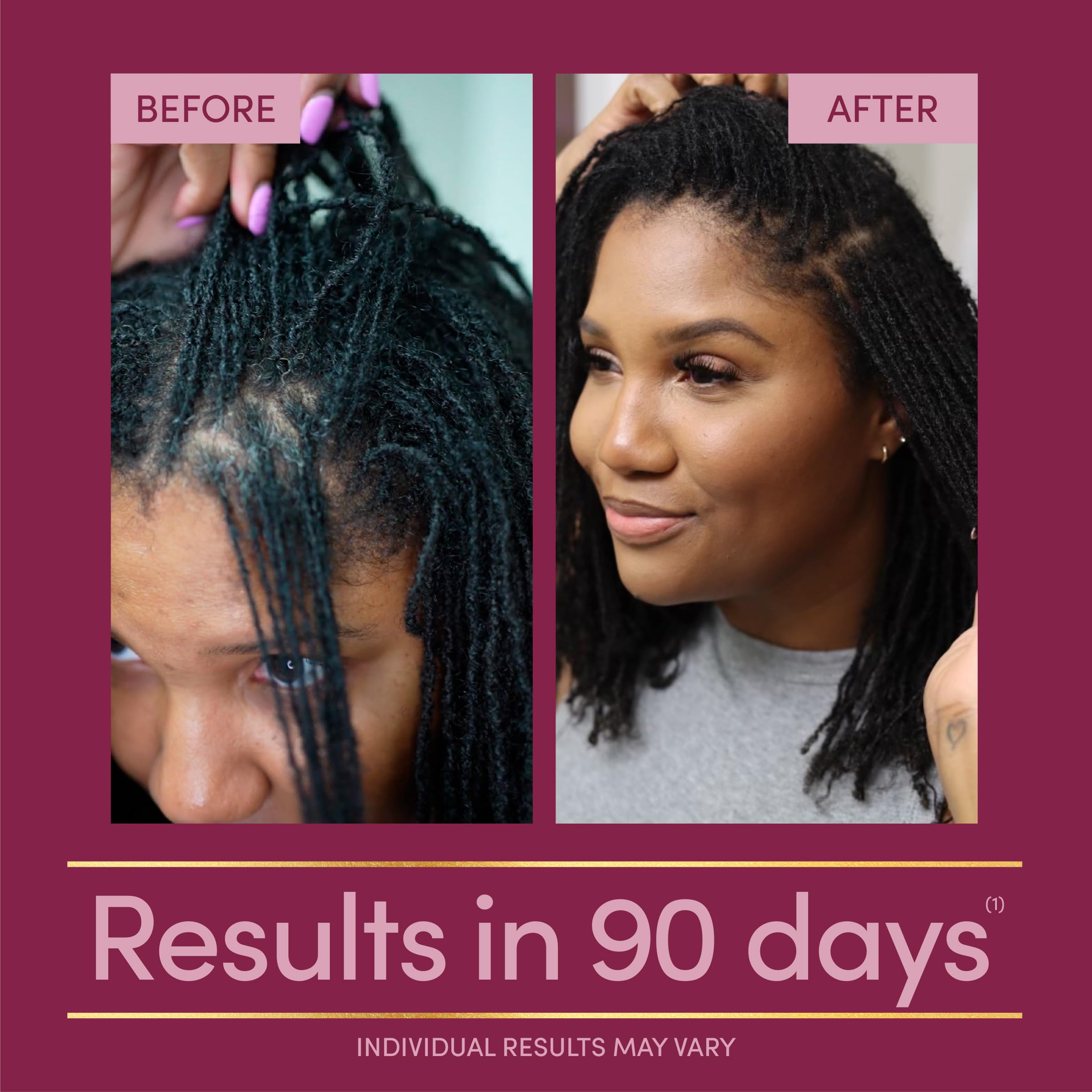 Nature's Bounty Hair Growth Supplement displayed with other supplements