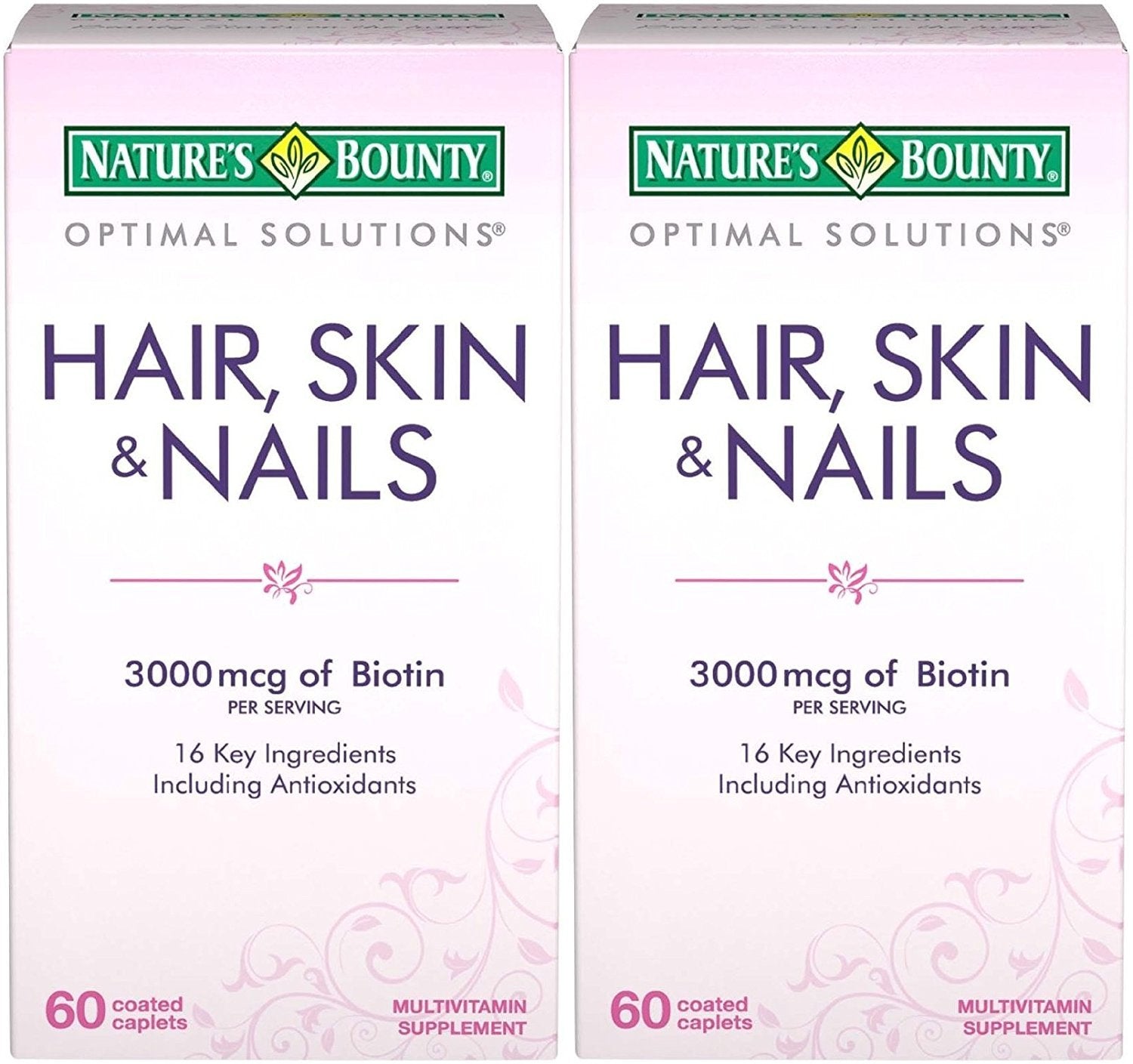 Nature's Bounty Hair, Skin & Nails supplement front view