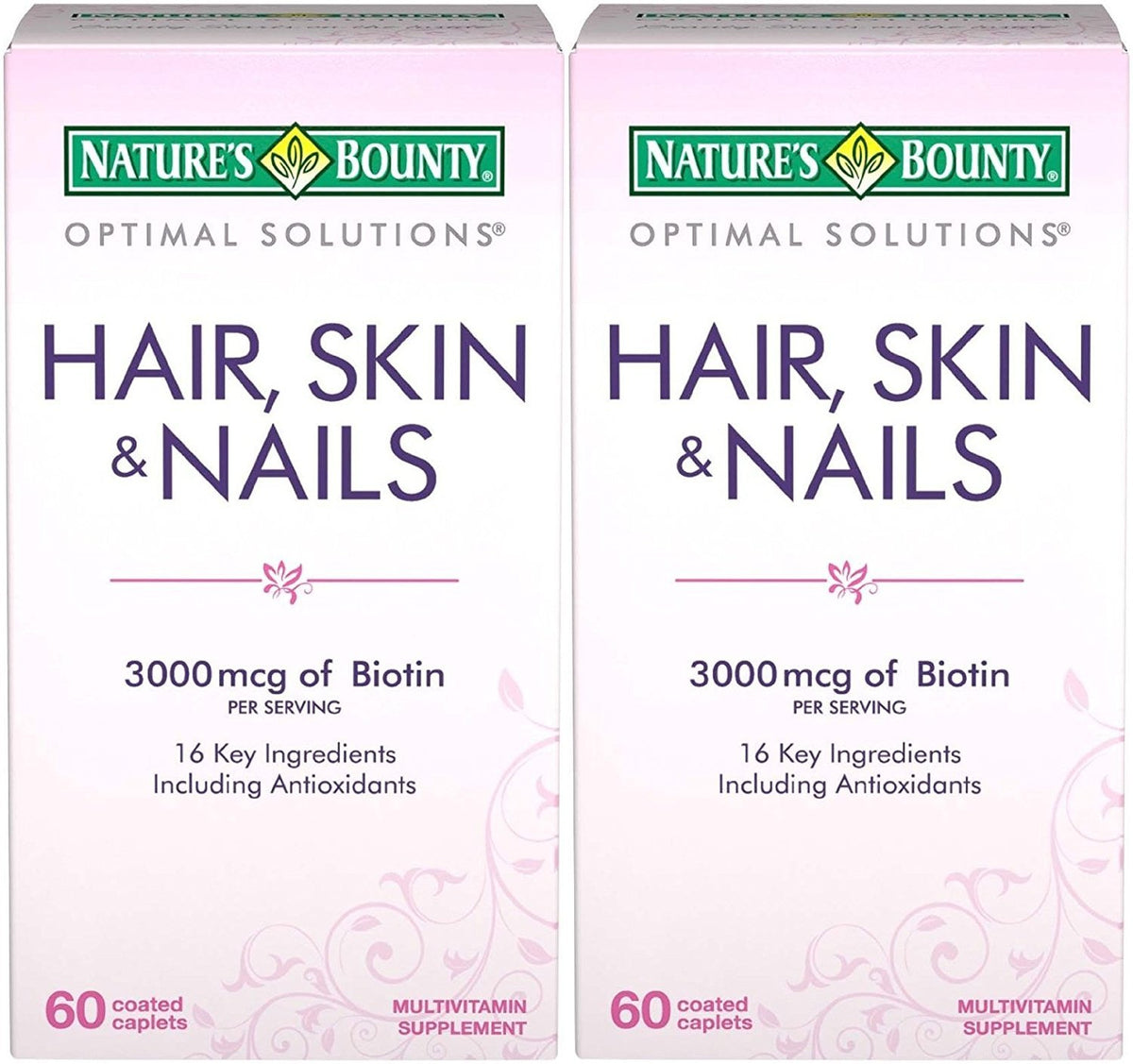 Nature's Bounty Hair, Skin & Nails supplement front view