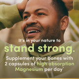 Nature's Bounty High Absorption Magnesium Glycinate 240mg bottle with label