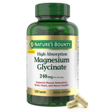 Nature's Bounty High Absorption Magnesium Glycinate 240mg front view