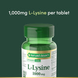 Nature's Bounty L-Lysine 1000 mg label details