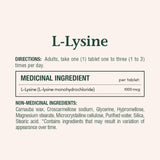 Nature's Bounty L-Lysine 1000 mg tablets close-up