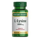 Nature's Bounty L-Lysine 340g vegetarian tablets front view
