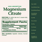 Nature's Bounty Magnesium Citrate Capsules 150mg close-up of capsules